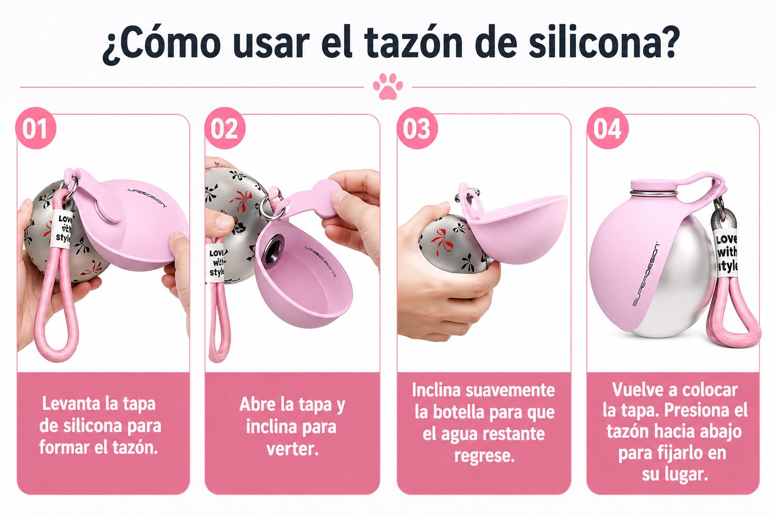 Botella Esfera Pro: Hidratación Perfecta y Bienestar en Cada Paseo 🐾