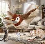 Juguete para gatos pajaro volador