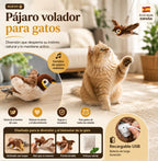 Juguete para gatos pajaro volador