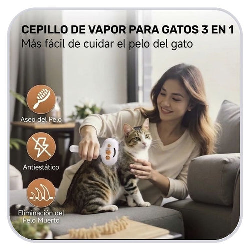 Cepillo de vapor para mascotas