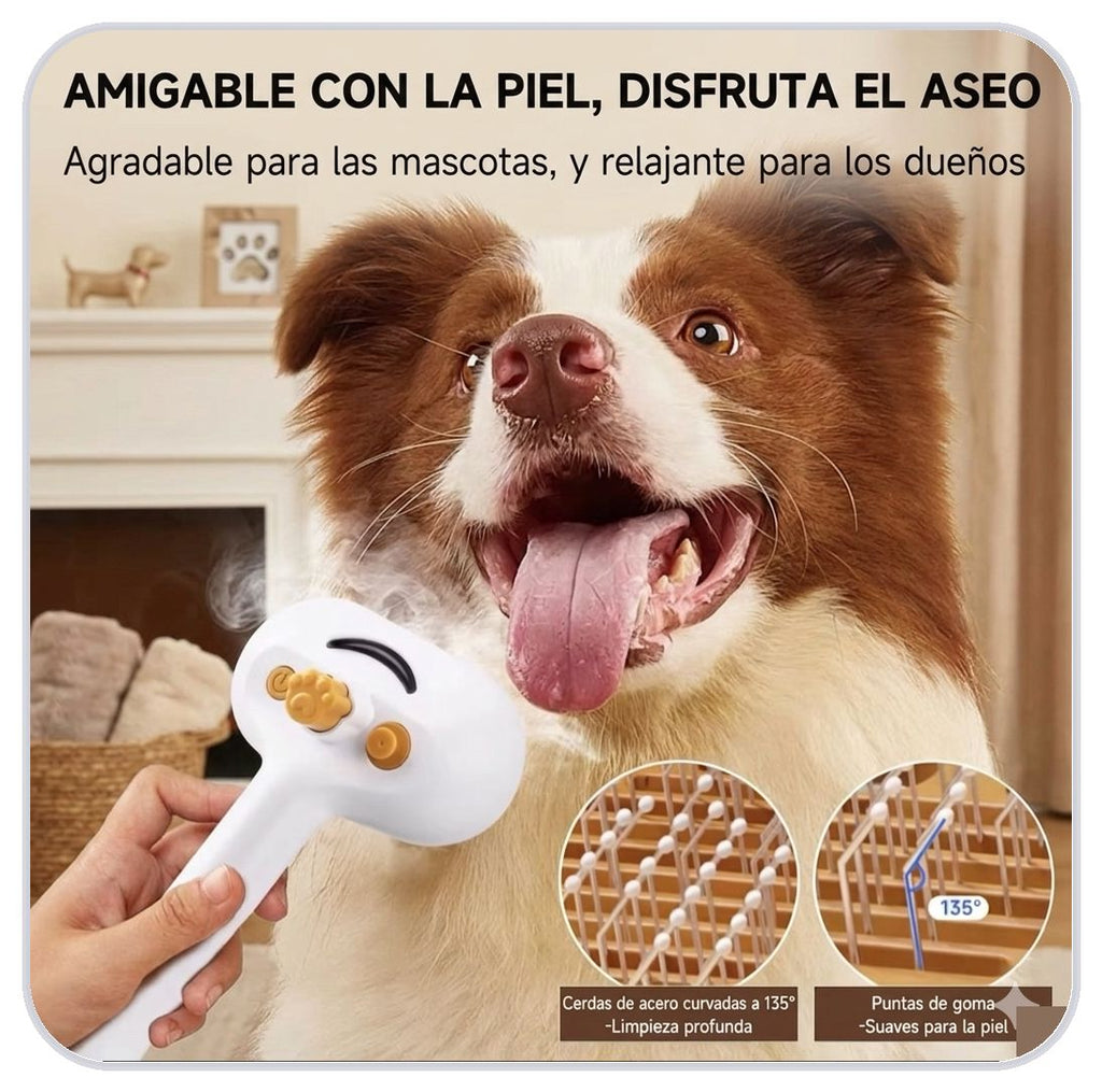 Cepillo de vapor para mascotas
