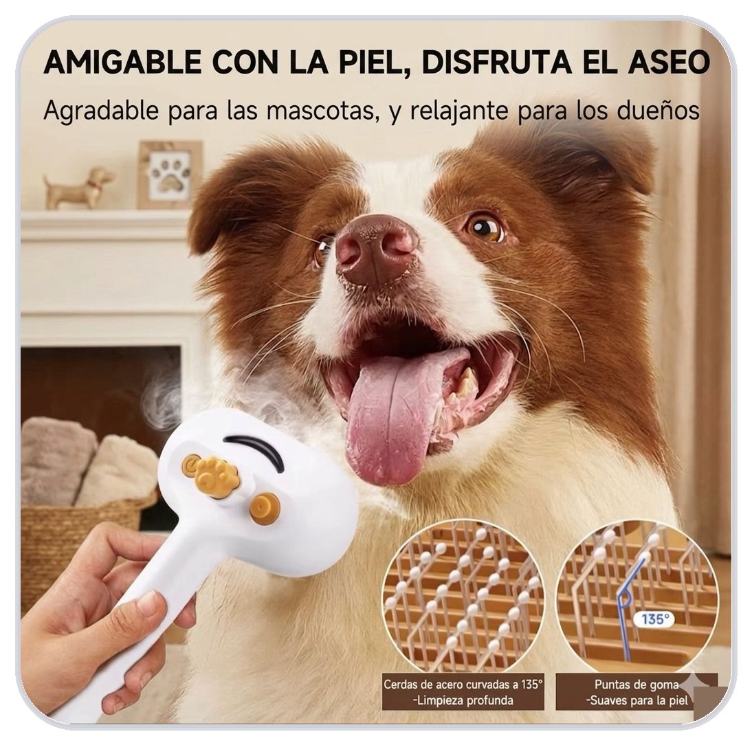Cepillo de vapor para mascotas