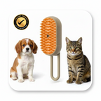 Cepillo Steamy-Pet™ 3-en-1: La Revolución en Higiene y Bienestar para tu Perro y Gato | ¡Adiós al Pelo Suelto y al Estrés!