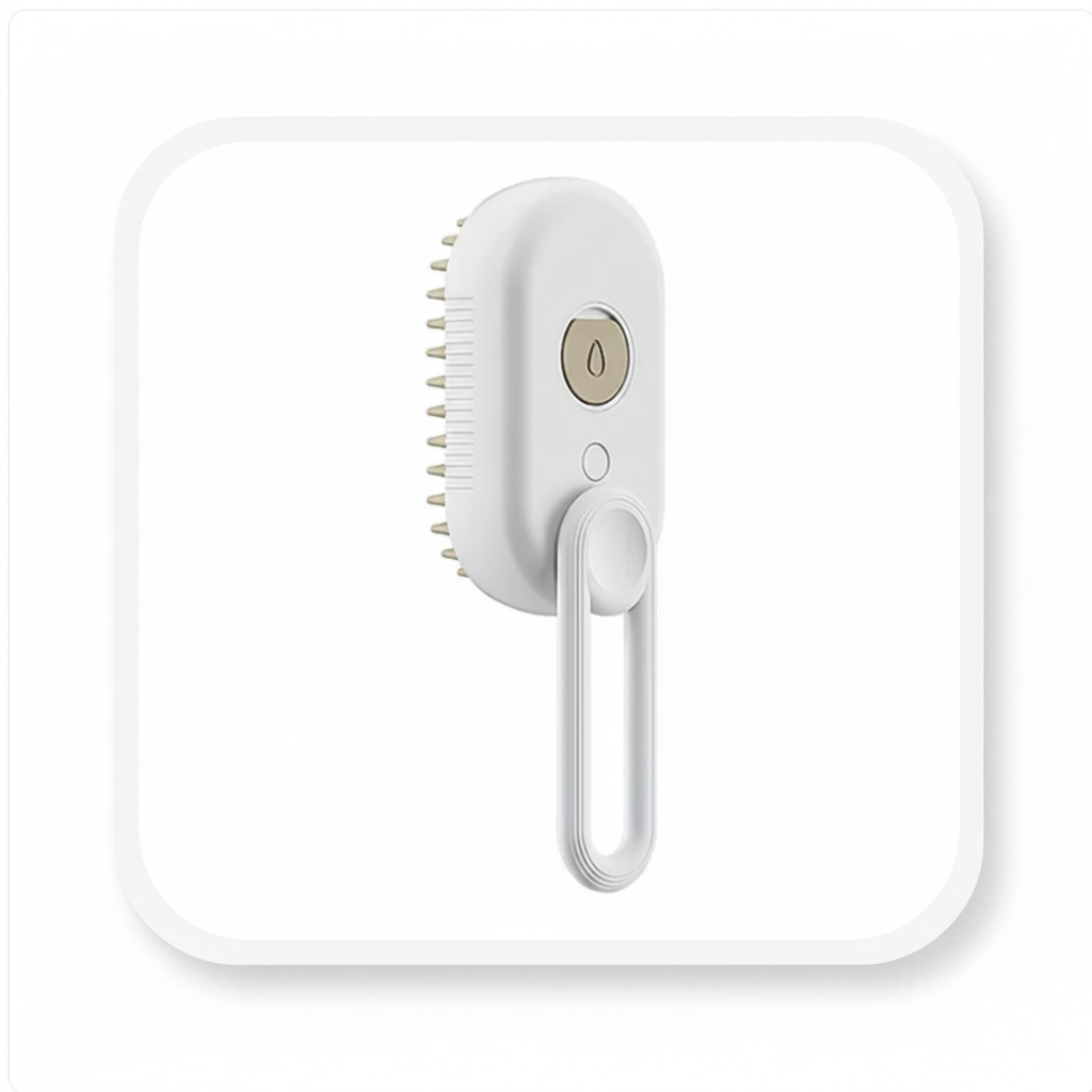 Cepillo Steamy-Pet™ 3-en-1: La Revolución en Higiene y Bienestar para tu Perro y Gato | ¡Adiós al Pelo Suelto y al Estrés!