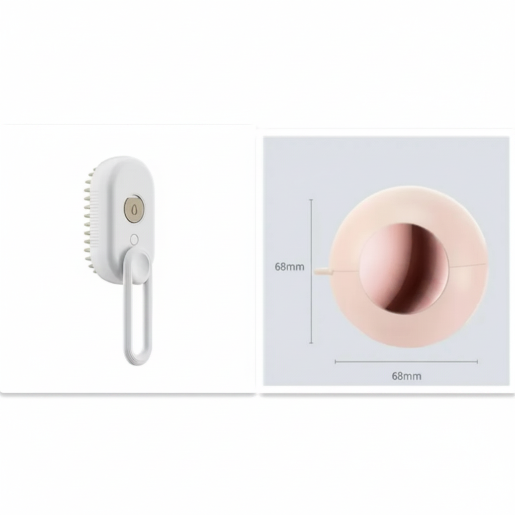 Cepillo Steamy-Pet™ 3-en-1: La Revolución en Higiene y Bienestar para tu Perro y Gato | ¡Adiós al Pelo Suelto y al Estrés!